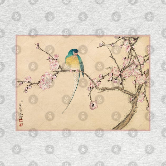 Bird with Plum Blossoms by Zhang Ruoai by Oldetimemercan